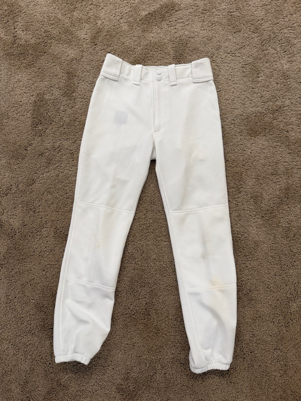 Mizuno White Kids Baseball Pants